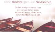 Ohne Abschied gibt's kein Wiedersehen - Faltkarte Ohne Abschied gibt's kein Wiedersehen - Faltkarte