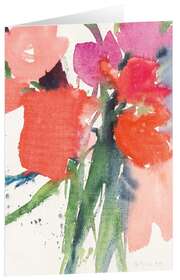 Andreas Felger - Kunstkarten "Rote Blüten" - 5 Stück Kunstkarten "Rote Blüten" - 5 Stück