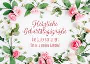 Tanja Sassor - Herzliche Geburtstagsgrüße - Faltkarte Herzliche Geburtstagsgrüße - Faltkarte
