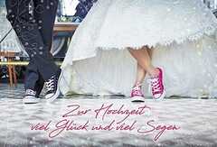 Faltkarte: Zur Hochzeit viel Glück und viel Segen