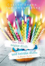 Faltkarte - Geburtstag 4.Mose 6,24 Faltkarte - Geburtstag 4.Mose 6,24