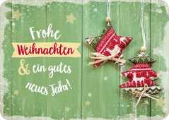 Postkarte - Frohe Weihnachten & ein gutes neues Jahr!
