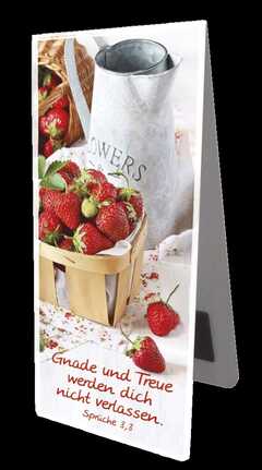 Magnetlesezeichen - "Erdbeeren"