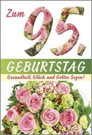 Faltkarte: Zum 95. Geburtstag Faltkarte: Zum 95. Geburtstag
