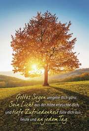 Faltkarte: Gottes Segen umgebe dich ganz - Geburtstag Faltkarte: Gottes Segen umgebe dich ganz - Geburtstag