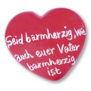 Jahreslosung 2021 - Handschmeichler "Herz" rot Jahreslosung 2021 - Handschmeichler "Herz" rot