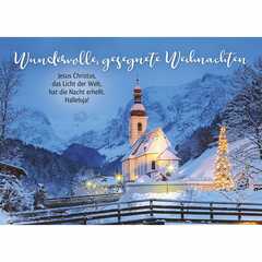 Postkarten: Wundervolle, gesegnete Weihnachten, 12 Stück