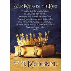 Postkarten: Der König ist mit Dir!, 4 Stück