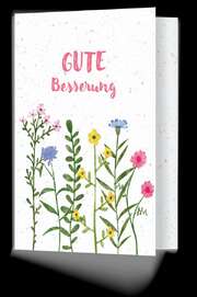 Faltkarte - Gute Besserung (Samenpapier) Faltkarte - Gute Besserung (Samenpapier)