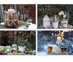 Minikarten Weihnachten "Gartendeko" - 12 Stück Minikarten Weihnachten "Gartendeko" - 12 Stück