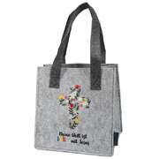 Geschenktasche "Deine Welt ist bunt mit Jesus" - Filz Geschenktasche "Deine Welt ist bunt mit Jesus" - Filz
