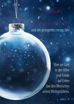 Faltkarte "Frohe Weihnachten" - Lukas 2,14