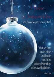 Faltkarte "Frohe Weihnachten" - Lukas 2,14 Faltkarte "Frohe Weihnachten" - Lukas 2,14