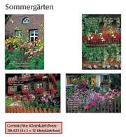 Kleinkärtchenserie Sommergärten, 12 Stück Kleinkärtchenserie Sommergärten, 12 Stück
