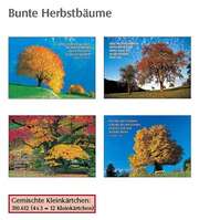 Kleinkärtchenserie Bunte Herbstbäume, 12 Stück Kleinkärtchenserie Bunte Herbstbäume, 12 Stück