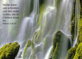 Postkarten Wasserfall Felsen, 6 Stück