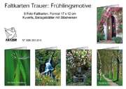 Faltkartenset Trauer, 5 Stück Faltkartenset Trauer, 5 Stück