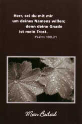 Andrea Breuer - Faltkartenserie Trauer - 5 Stück Faltkartenserie Trauer - 5 Stück