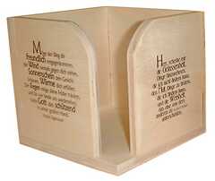 Holzzettelbox Holzzettelbox