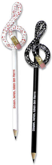 Bleistift "Notenschlüssel" Bleistift "Notenschlüssel"