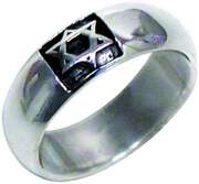 Fingerring "Davidstern" - 18 mm Fingerring "Davidstern" - 18 mm