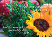 Postkarte "Zum Geburtstag alles Liebe - Der Herr segne dich..." - 5 Stück Postkarte "Zum Geburtstag alles Liebe - Der Herr segne dich..." - 5 Stück