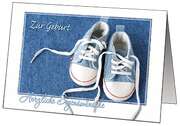 Faltkarten Geburt, 5 Stück Faltkarten Geburt, 5 Stück