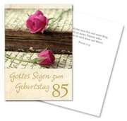 Gottes Segen zum Geburtstag/85 - Faltkarte Gottes Segen zum Geburtstag/85 - Faltkarte