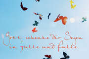 Faltkarte "Gott schenke dir Segen in Hülle und Fülle" - 5 Stück Faltkarte "Gott schenke dir Segen in Hülle und Fülle" - 5 Stück