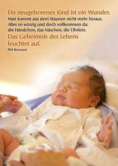 Postkarten: Ein neugeborenes Kind, 12 Stück