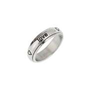 Spin Ring "True love waits ... hearts" - 20mm Spin Ring "True love waits ... hearts" - 20mm