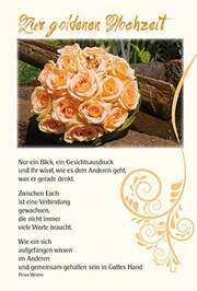 Petra Würth - Faltkarte: Nur ein Blick - Goldene Hochzeit Faltkarte: Nur ein Blick - Goldene Hochzeit