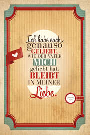Leinwand WortProjekt "Ich habe euch genauso geliebt" Leinwand WortProjekt "Ich habe euch genauso geliebt"