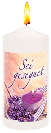 Foto-Kerze "Sei gesegnet" - Small Foto-Kerze "Sei gesegnet" - Small