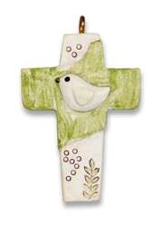Geschenkanhänger "Kreuz" - Taube - grün Geschenkanhänger "Kreuz" - Taube - grün