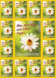 Sören Kahl - Aufkleber-Gruß-Karten: Zum Geburtstag - 12 Stück Aufkleber-Gruß-Karten: Zum Geburtstag - 12 Stück