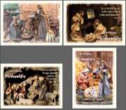 Kleinkärtchenserie Weihnachtskrippe, 12 Stück Kleinkärtchenserie Weihnachtskrippe, 12 Stück